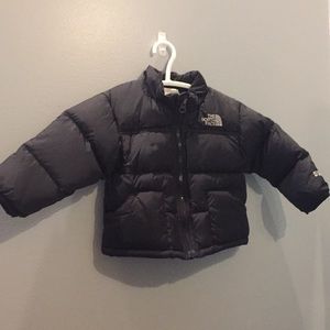 The North Face winter puffer jacket.